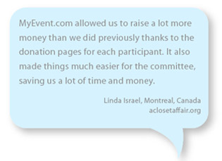 Why a fundraising event website
